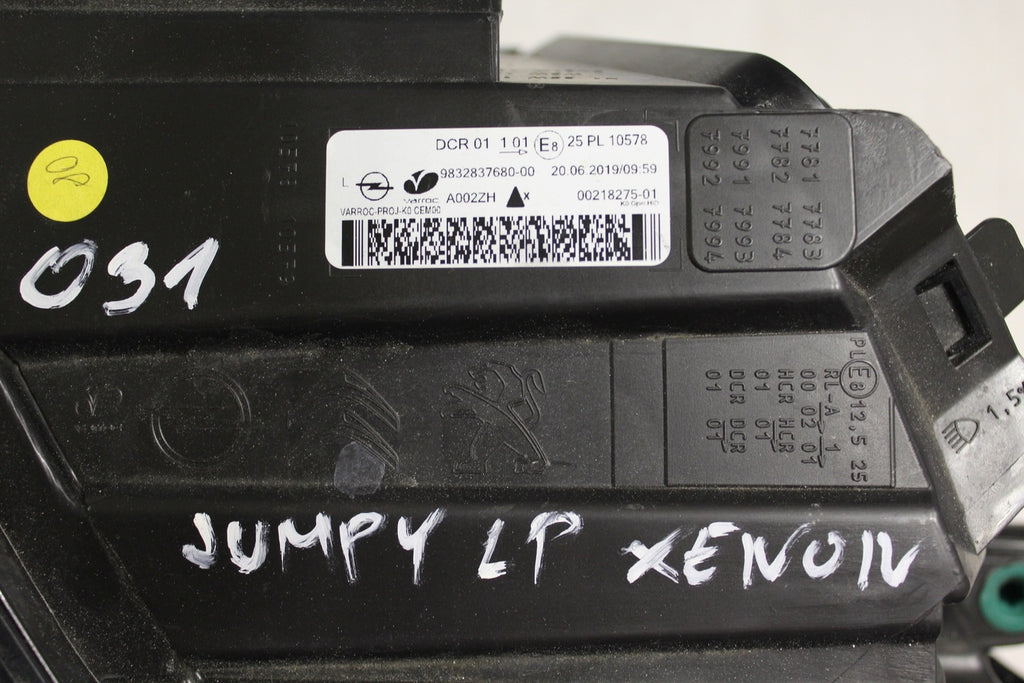 Frontscheinwerfer Citroën Jumpy 9832837680 Xenon Links Scheinwerfer Headlight