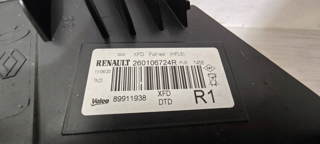 Frontscheinwerfer Renault Espace V 260106724R LED Rechts Scheinwerfer Headlight SCH9365431403jk