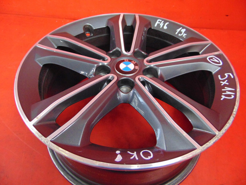 1x Alufelge 17 Zoll 7.5" 5x112 54ET Glanz Graphit 6856087 BMW 2 F45 F40 F46