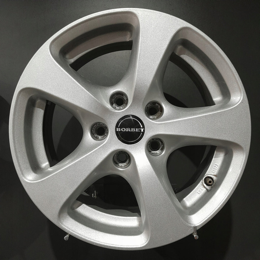 4x Alufelge 16 Zoll 7.0" 5x120 34ET Glanz Silber BMW 3 E91 F30 E90 F31 Rim Wheel FEL5531303484zr