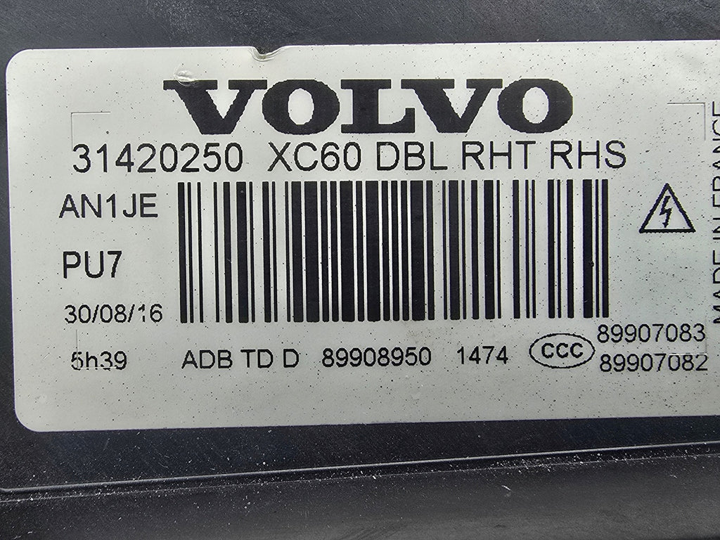 Frontscheinwerfer Volvo Xc60 31420250 Rechts Scheinwerfer Headlight SCH5339117054fp