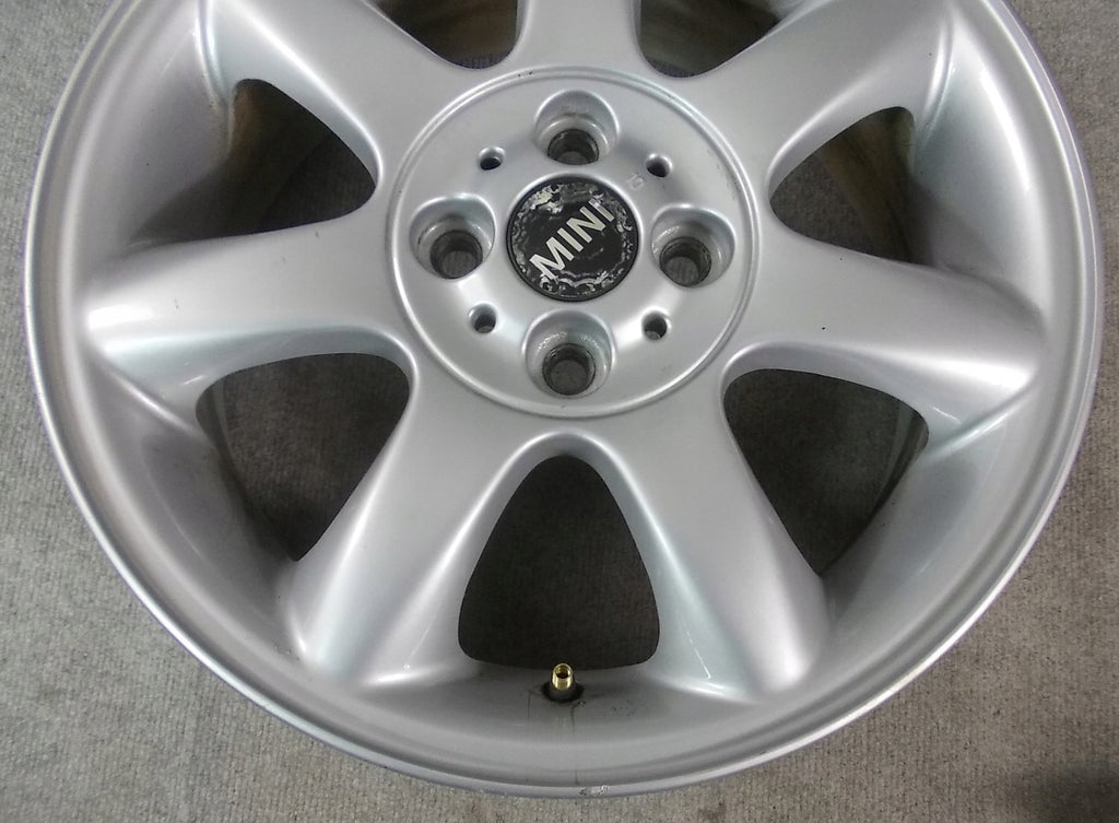 1x Alufelge 16 Zoll 6.5" 4x100 48ET Glanz Silber 6775684 Mini Clubman F56 F55