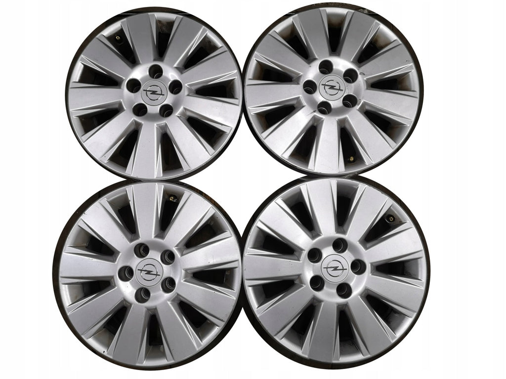 4x Alufelge 16 Zoll 6.5" 5x110 41ET Silber Opel Rim Wheel FEL5895549620ip