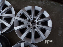 Laden Sie das Bild in den Galerie-Viewer, 4x Alufelge 16 Zoll 6.5" 5x112 49ET Matt Silber A2464010500 Mercedes-Benz W246 FEL7748670647jk