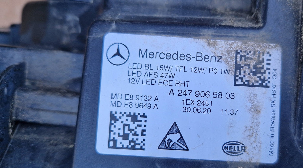 Frontscheinwerfer Mercedes-Benz W247 A2479065803 Full LED Rechts Headlight SCH5022798796pz