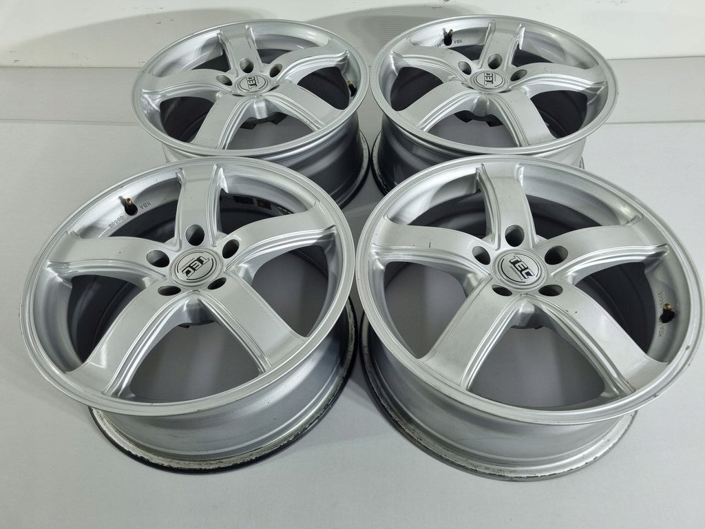4x Alufelge 17 Zoll 7.5" 5x112 38ET Glanz Silber Audi Rim Wheel FEL9627765818vy