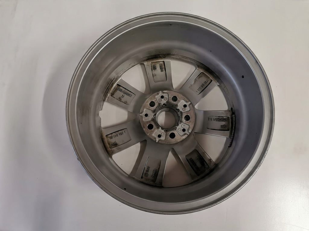 1x Alufelge 17 Zoll 6.5" 5x112 39ET Glanz Silber 6856041 Mini Countryman F60