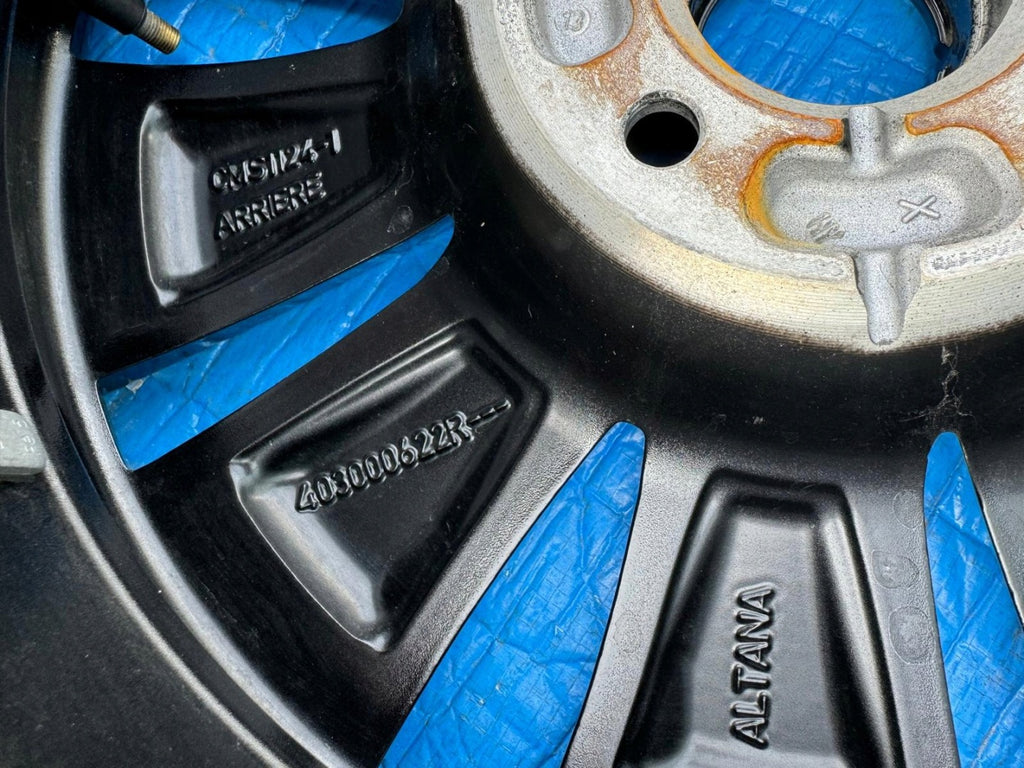 1x Alufelge 15 Zoll 5.5" 4x100 36ET Glanz Schwarz 403000622R Renault Twingo Iii FEL9005067813gi