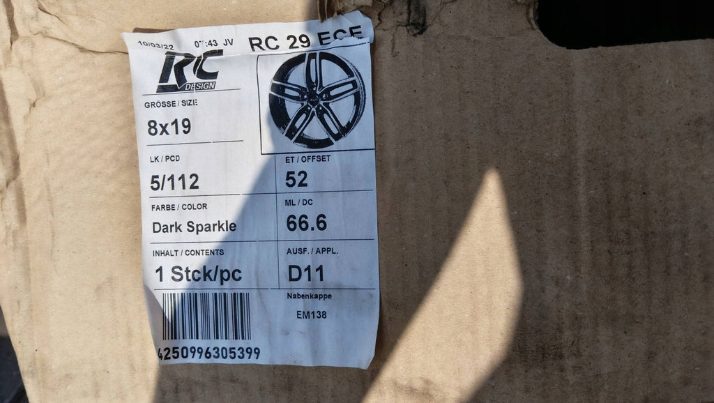 1x Alufelge 19 Zoll KBA50169 VW Tiguan Allspace Rim Wheel FEL8386041290yr