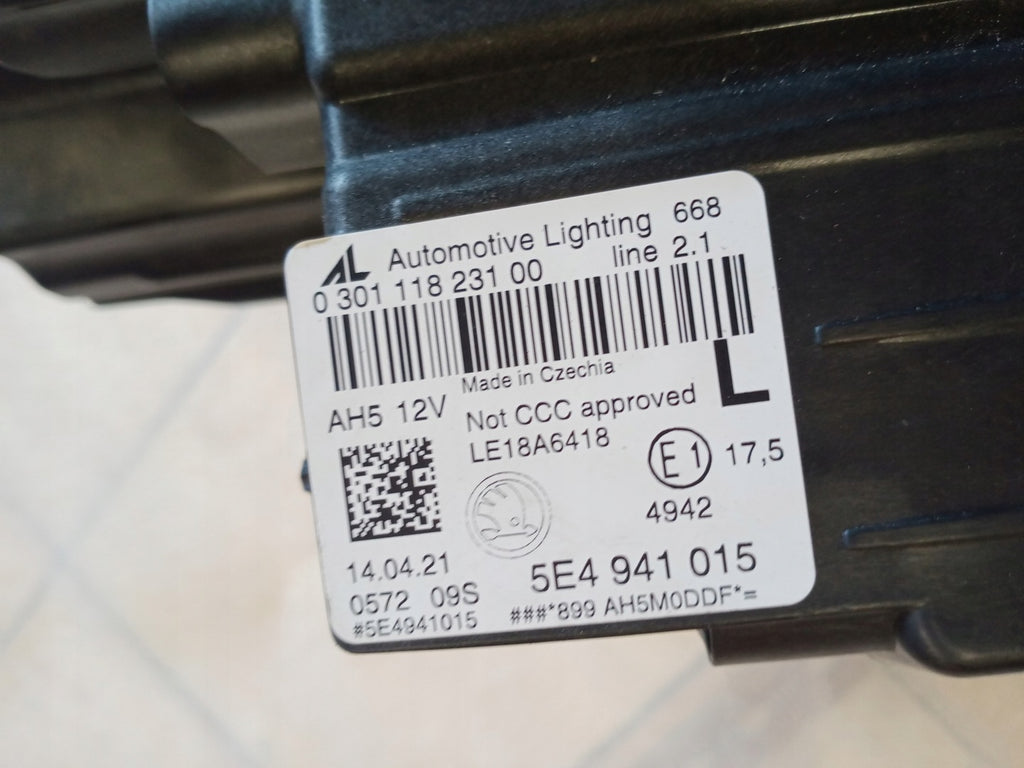 Frontscheinwerfer Skoda Octavia 5E4941015 LED Links Scheinwerfer Headlight SCH1712238417fc