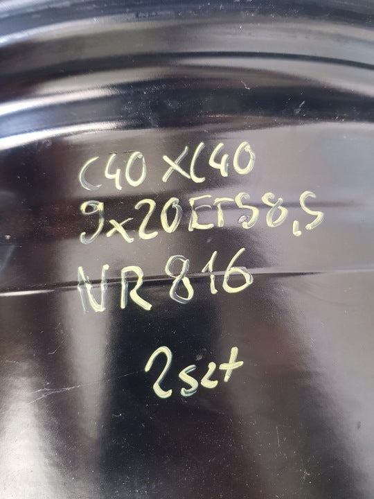 1x Alufelge 20 Zoll 9.0" 5x108 58ET Glanz Schwarz 32143630 Volvo Xc40 Rim Wheel FEL5203011358me