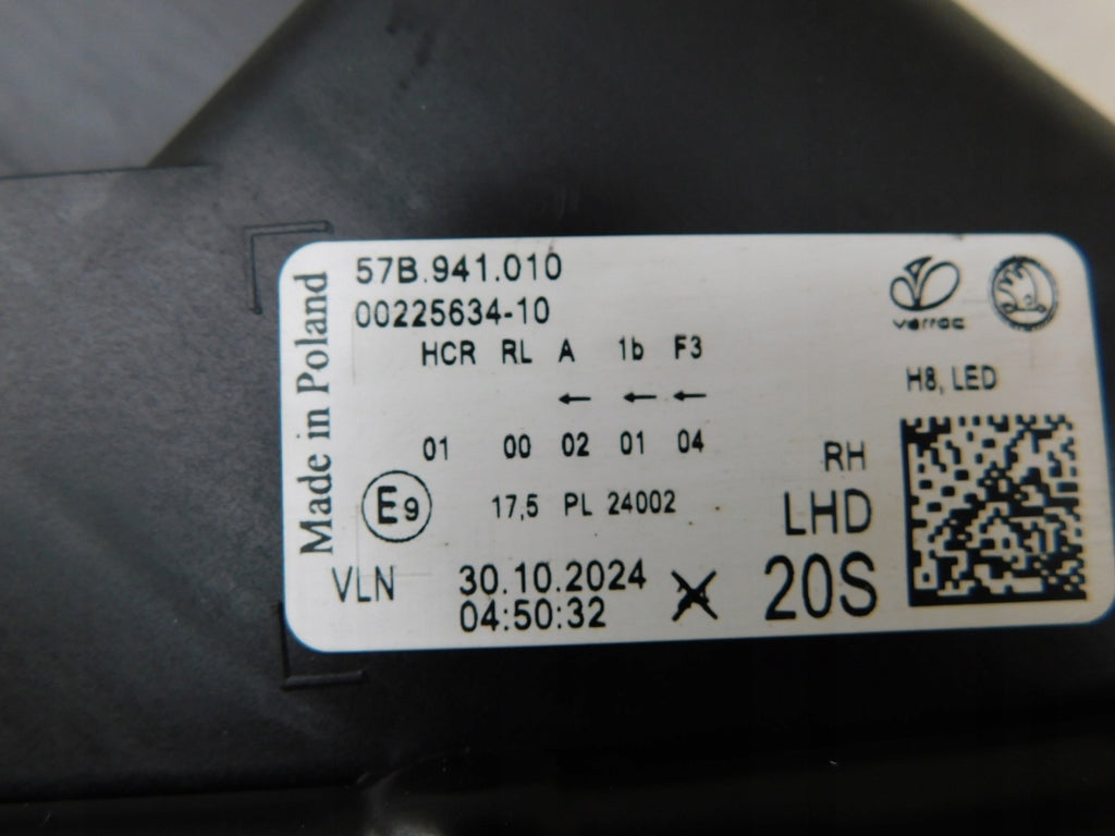 Frontscheinwerfer Skoda Karoq 57B941010 LED Rechts Scheinwerfer Headlight SCH1579999345mg