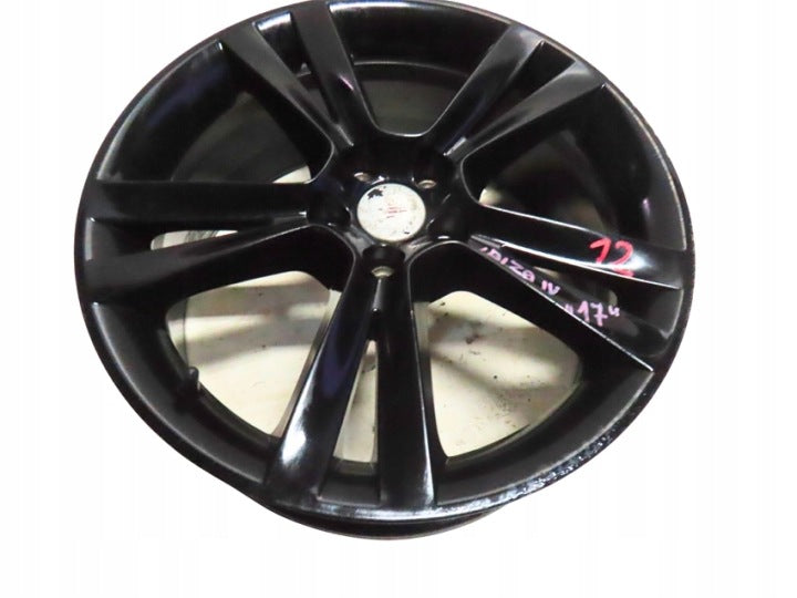 1x Alufelge 17 Zoll 7.0" 5x100 43ET Glanz Silber 6J0601025C Seat Ibiza IV I FEL2104866166al