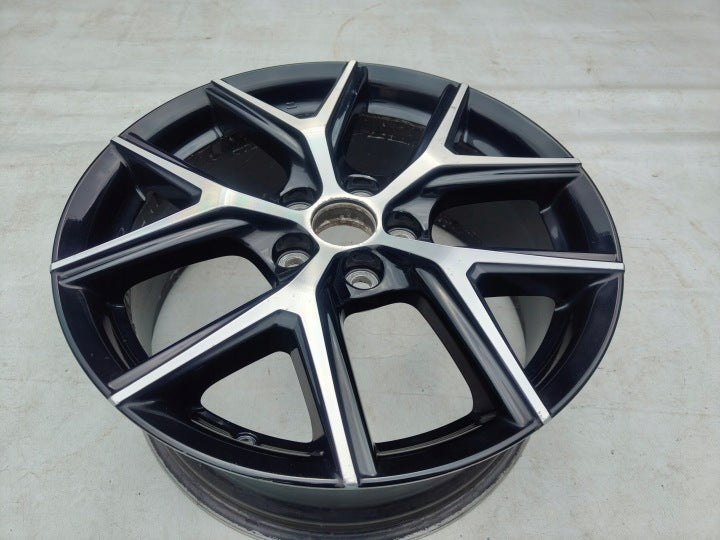 1x Alufelge 18 Zoll 7.5" 5x114.3 45ET Glanz Schwarz 42611-42690 Toyota Rav 4 FEL6071622777cc