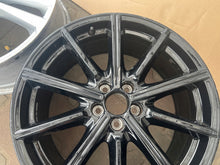 Load image into Gallery viewer, 1x Alufelge 18 Zoll 7.5&quot; 5x100 46ET Glanz Schwarz 82A601025AN Audi Rim Wheel