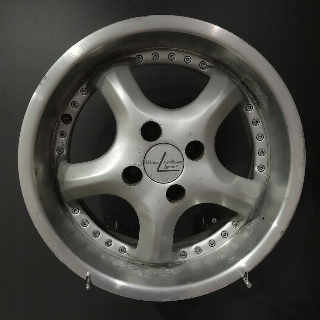 4x Alufelge 15 Zoll 7.0" 4x100 30ET Glanz Silber Opel Rim Wheel FEL4995685682iq
