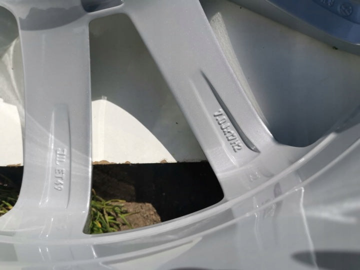 1x Alufelge 17 Zoll 7.0" 5x112 49ET Glanz Silber 5G0601025CH VW Golf Vii FEL8906226695mh