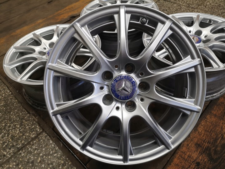 4x Alufelge 16 Zoll 6.5" 5x112 38ET A2054012400 Mercedes-Benz W205 A205 FEL8697110711xc