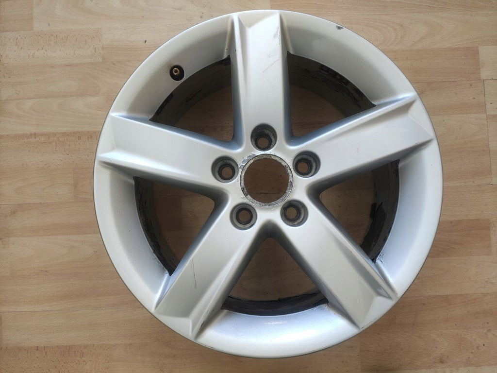1x Alufelge 16 Zoll 7.0" 5x112 46ET Glanz Silber 8K0071496A Audi A4 B8 Rim Wheel FEL8277533377tg