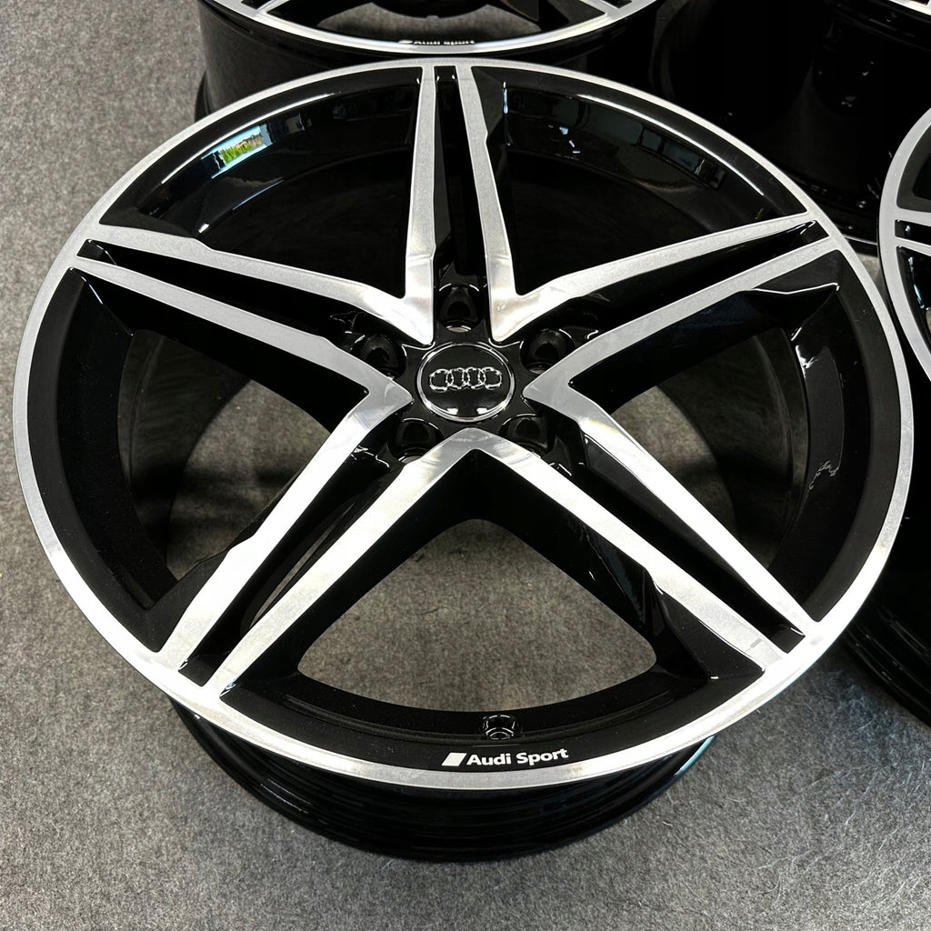 4x Alufelge 18 Zoll 8.5" 5x112 29ET Glanz Silber 8W0601025 Audi A4 Rim Wheel FEL1144485236av