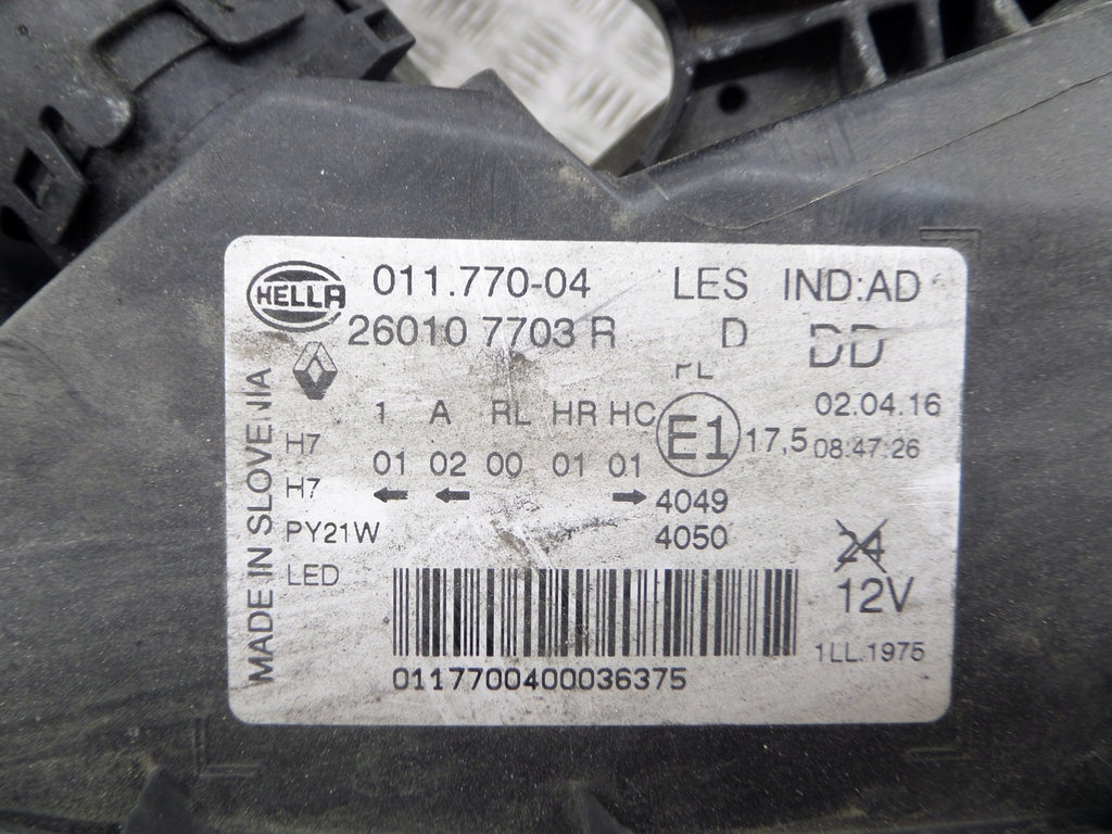 Frontscheinwerfer Renault Kadjar 260107703R Rechts Scheinwerfer Headlight SCH3336422281wv