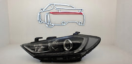Frontscheinwerfer Hyundai Elantra LED Links Scheinwerfer Headlight