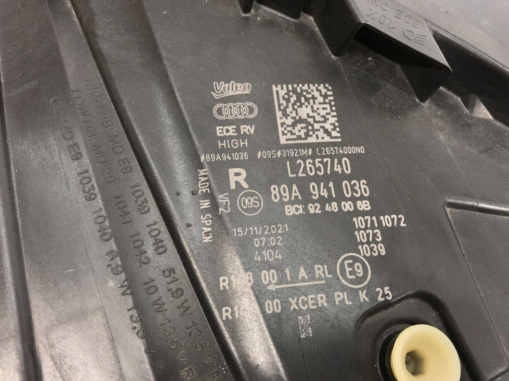 Frontscheinwerfer Audi E-Tron 89A941036 Full LED Rechts Scheinwerfer Headlight