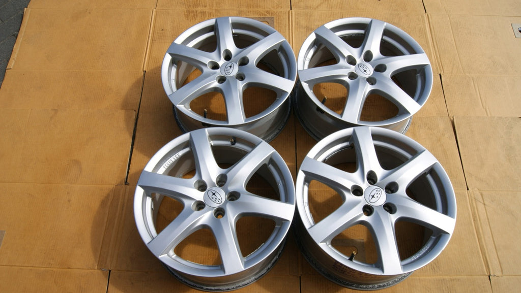 4x Alufelge 17 Zoll 7.5" 5x100 Subaru Rim Wheel FEL5019336610kc