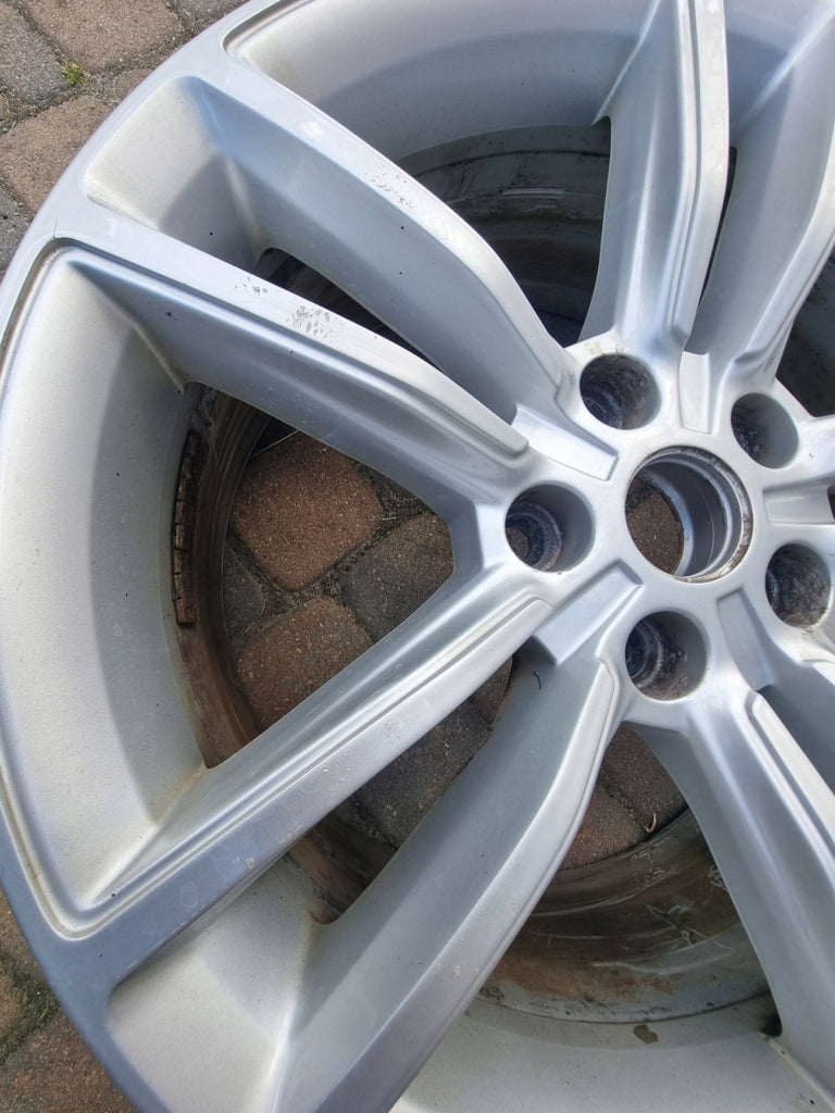 1x Alufelge 19 Zoll 8.0" 5x120 40ET Glanz Silber 6007214-00-D Tesla S Rim Wheel FEL5148278492hv