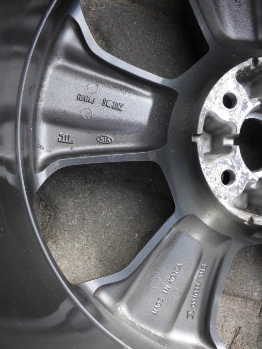 1x Alufelge 19 Zoll 7.5" 5x114.3 49 5ET Glanz 52910-C5710 Kia Sorento I FEL5133234685jy