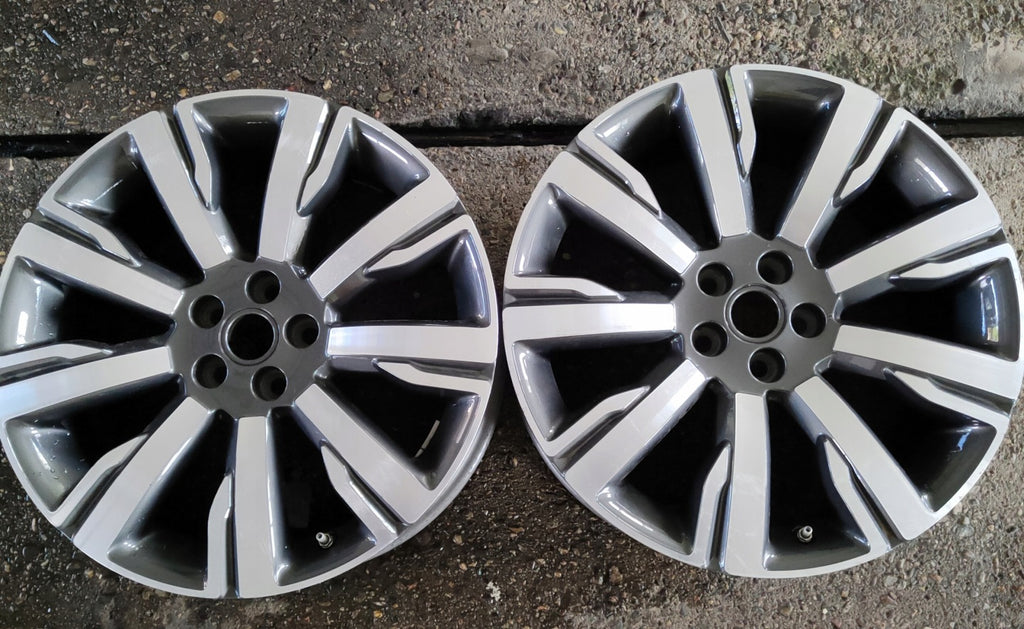 1x Alufelge 19 Zoll 8.0" 5x108 45ET Glanz Silber Land Rover Rim Wheel FEL3334558722we