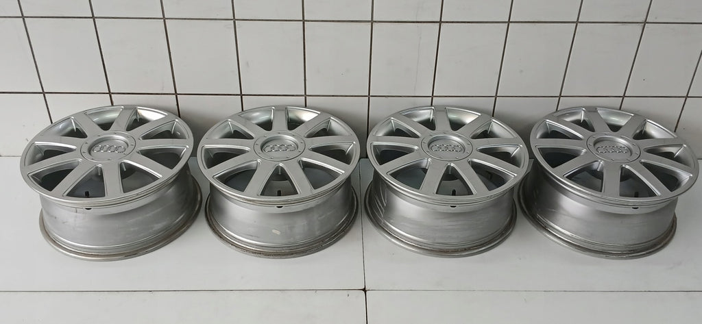 4x Alufelge 17 Zoll 7.5" 5x112 43ET Glanz Silber 8D0601025AD Audi C5 A4 B6 B7 FEL6808013507dt