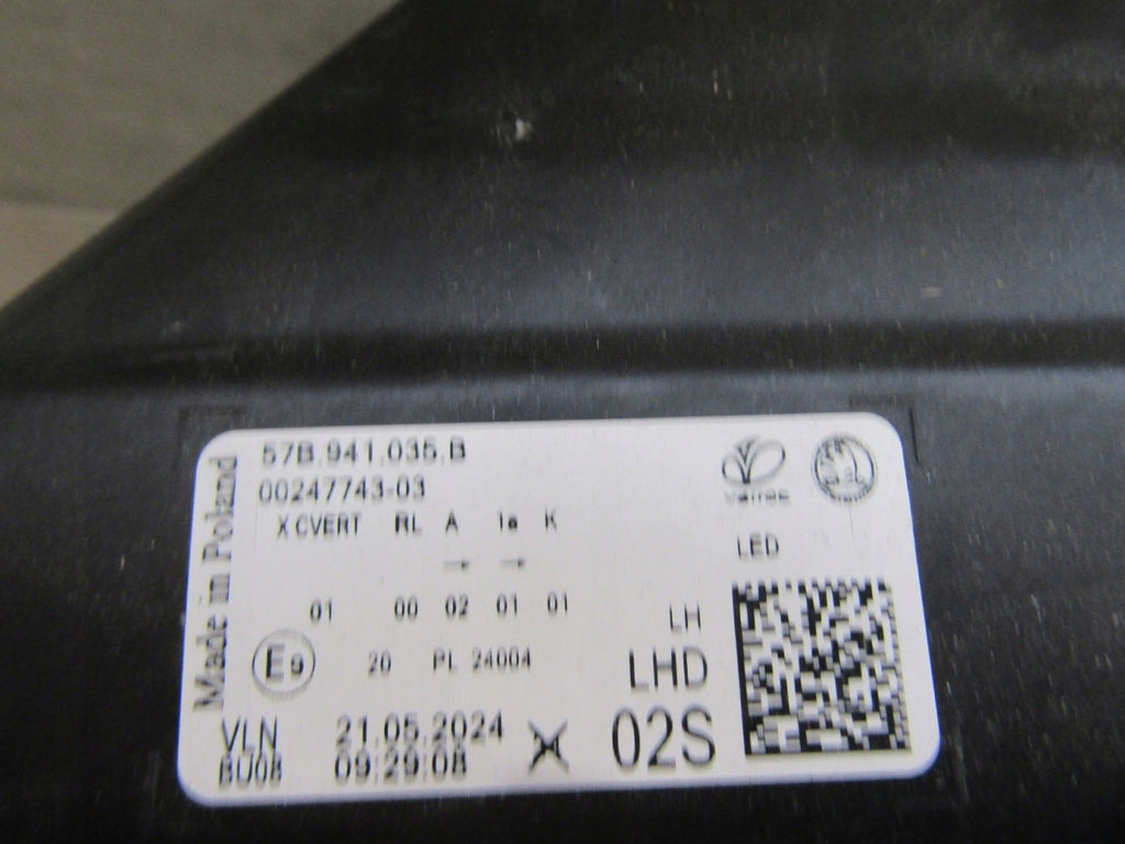 Frontscheinwerfer Skoda Karoq 57B941035B LED Links Scheinwerfer Headlight SCH2583559715dx