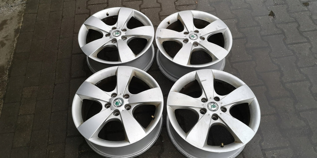 4x Alufelge 17 Zoll 7.0" 5x112 54ET 1Z0601025D Skoda Superb I Rim Wheel FEL1967127231vb