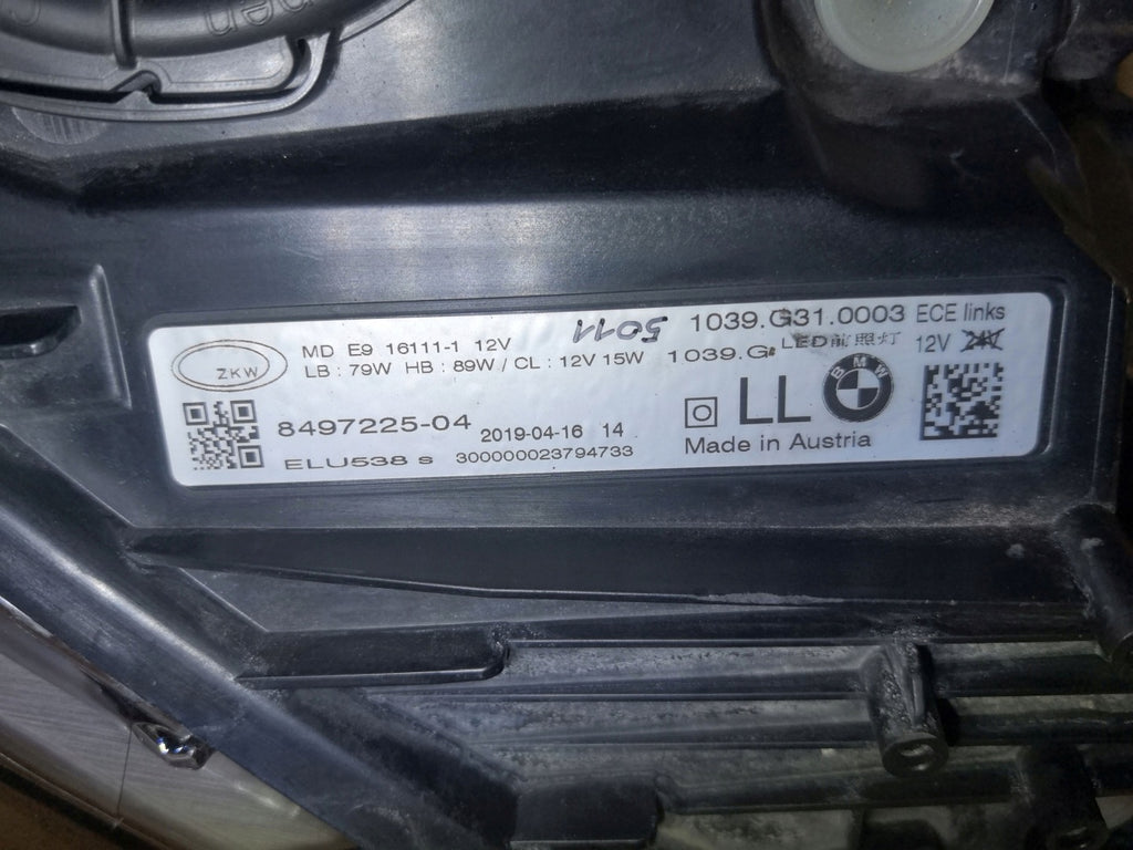 Frontscheinwerfer BMW 6 G32 8497225-04 LED Links Scheinwerfer Headlight SCH4246997140pa