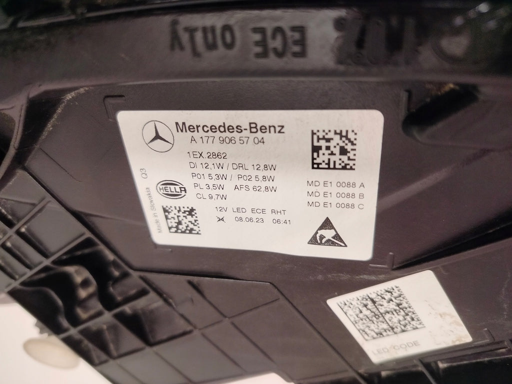 Frontscheinwerfer Mercedes-Benz W177 A1779065704 Links Scheinwerfer Headlight SCH2344676990wq
