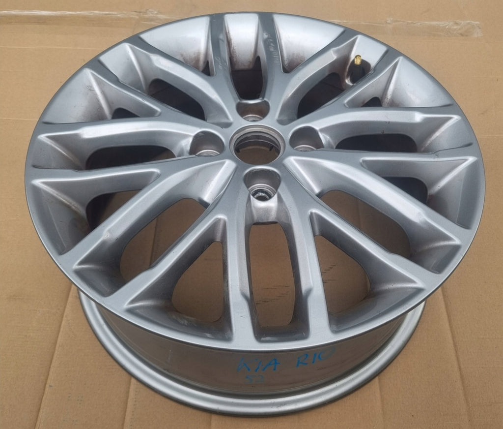 1x Alufelge 16 Zoll 6.0" 4x100 49ET Glanz Silber 52910-H8200 Kia Rio Iv FEL1195880582im