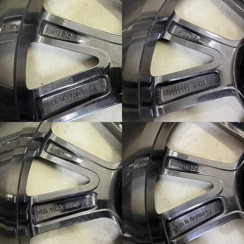 1x Alufelge 18 Zoll 7.0" 5x114.3 45ET Glanz Graphit BP70845 Mazda Rim Wheel FEL1841221025ox