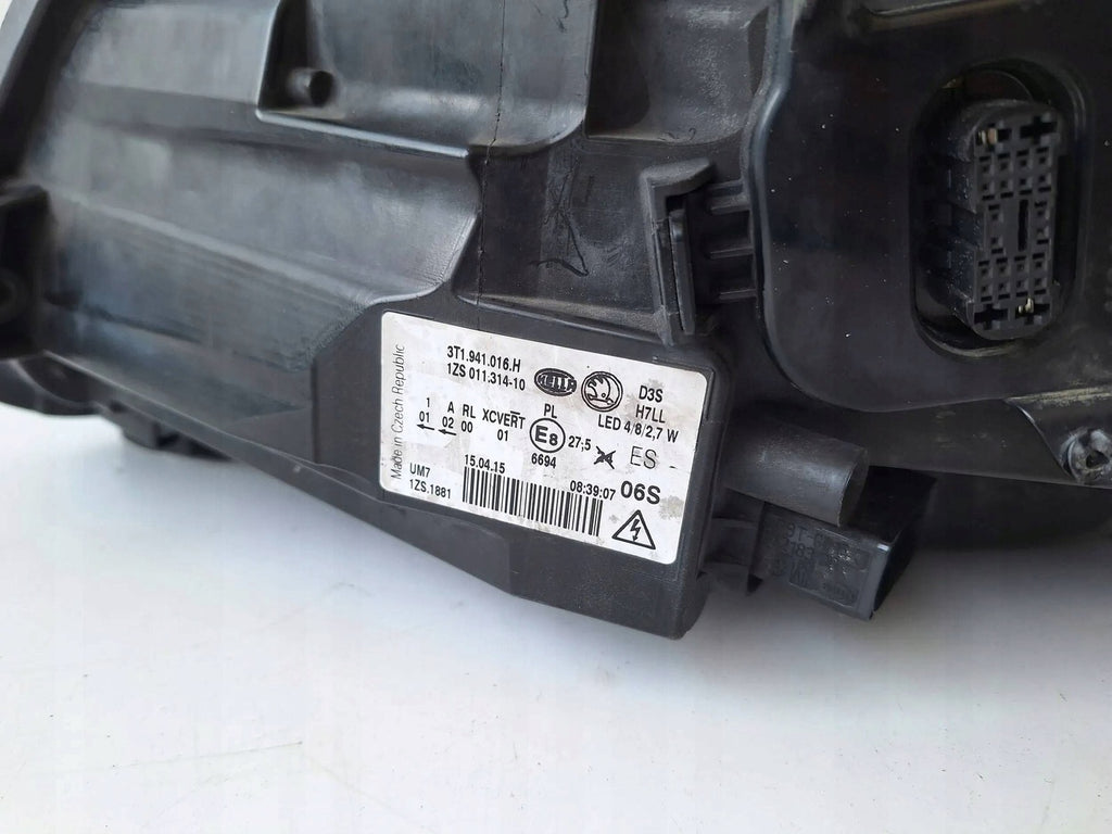 Frontscheinwerfer Skoda Superb II 3T1941016H Rechts Scheinwerfer Headlight