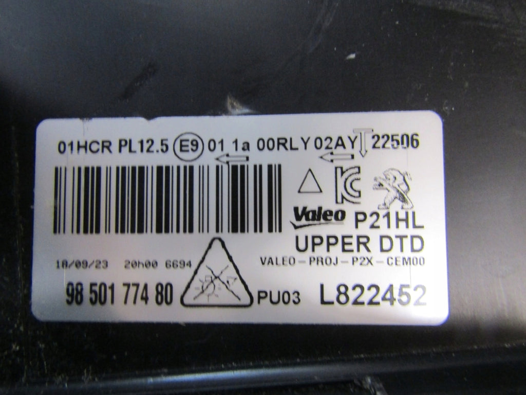 Frontscheinwerfer Peugeot 2008 208 II 9850177480 LED Rechts Headlight SCH3501561653ry