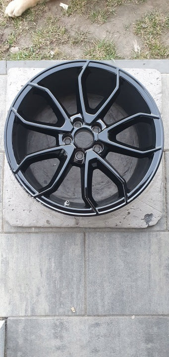 1x Alufelge 17 Zoll 7.5" 5x100 46ET Glanz Schwarz 82A071497 Audi A1 Rim Wheel FEL3656369955ky