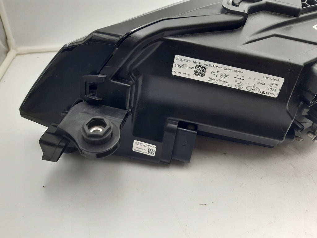 Frontscheinwerfer Skoda Superb III 3V1941016D LED Rechts Scheinwerfer Headlight