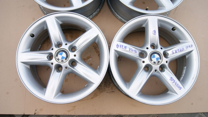 4x Alufelge 16 Zoll 7.0" 5x120 BMW Rim Wheel FEL6663170220vl