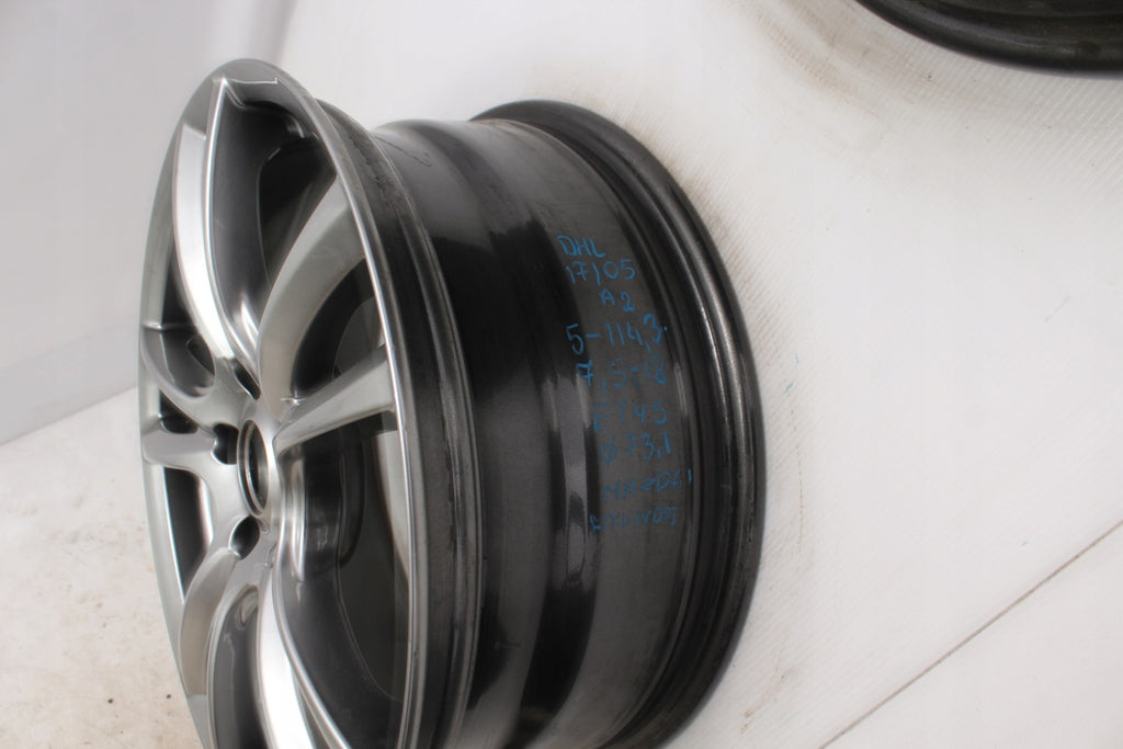 1x Alufelge 18 Zoll 7.5" 5x114.3 45ET Glanz Silber KBA46127 Hyundai I Rim Wheel FEL2843338952ec