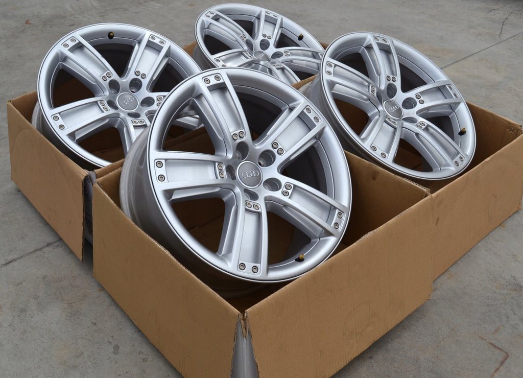 4x Alufelge 19 Zoll 8.0" 5x112 39ET Glanz Silber 8R0071499A Audi C7 Rim Wheel FEL2080067328tz