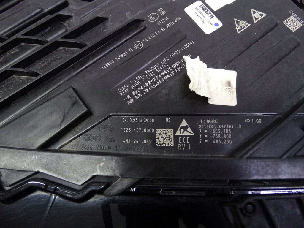 Frontscheinwerfer Audi Q8 4M8941085 Laser Links Scheinwerfer Headlight SCH9060998104gg