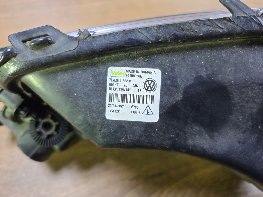 Frontscheinwerfer VW 7la 7LA941662C Rechts Scheinwerfer Headlight SCH8972370438hk