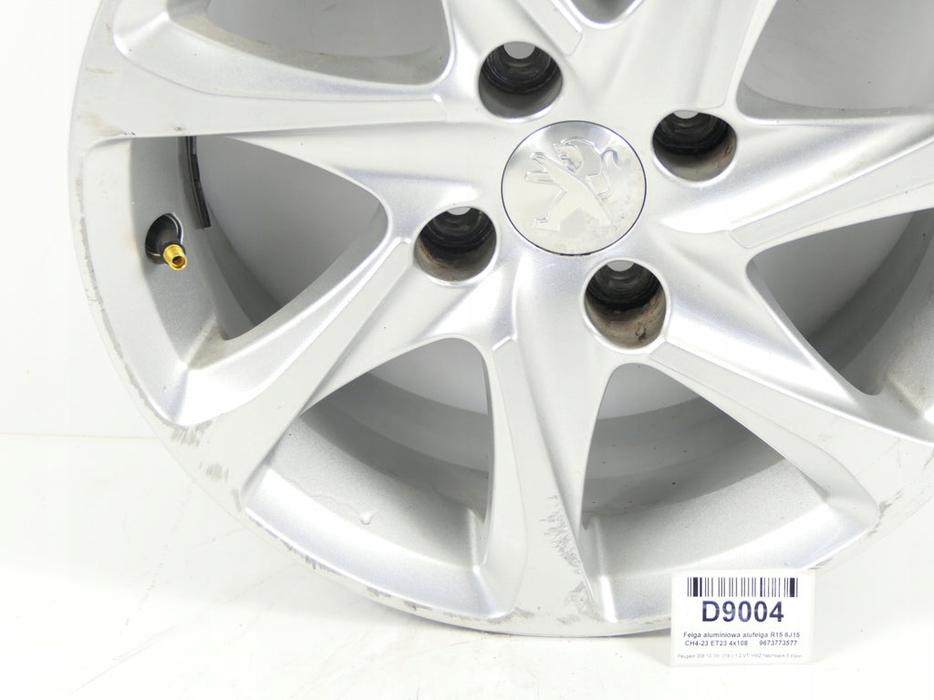 1x Alufelge 15 Zoll 6.0" 4x108 9673773577 Peugeot 208 I Rim Wheel FEL2448419610hf