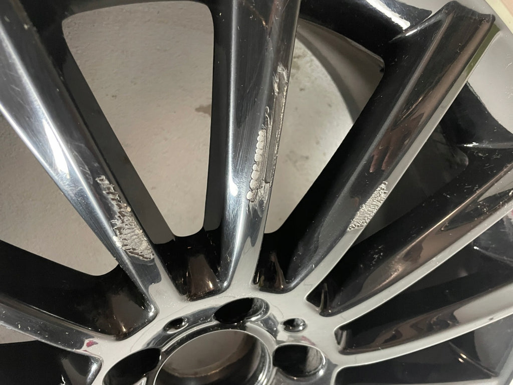 1x Alufelge 19 Zoll 8.5" 5x112 52ET Glanz Schwarz A2054011400 Mercedes-Benz W205 FEL2261082799ze