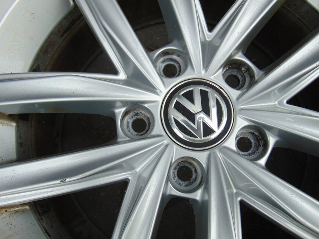 4x Alufelge 16 Zoll 6.5" 5x112 46ET Glanz Silber 5G0601025CS VW Golf VII I FEL9307844790vo
